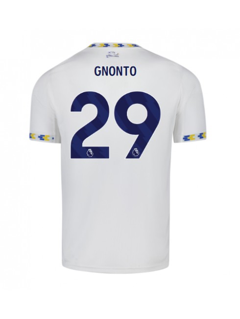 Leeds United Wilfried Gnonto #29 Replika Hemmakläder 2025-26 Kortärmad Leeds United Wilfried Gnonto #29 Replika Hemmakläder 2025-26 Kortärmad